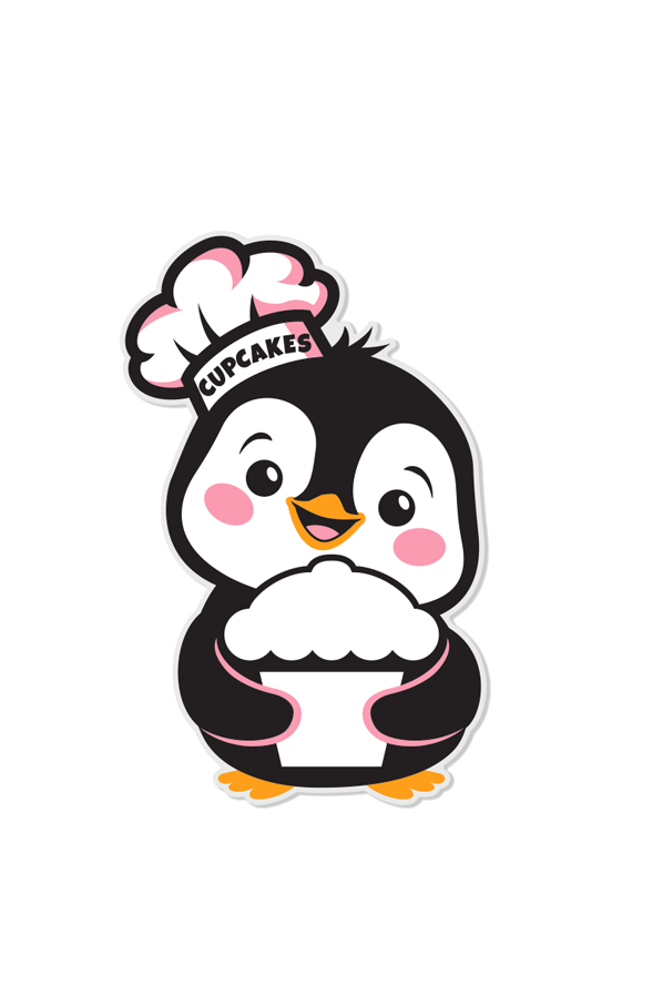 KIDS - Penguin Tee w/ Sticker