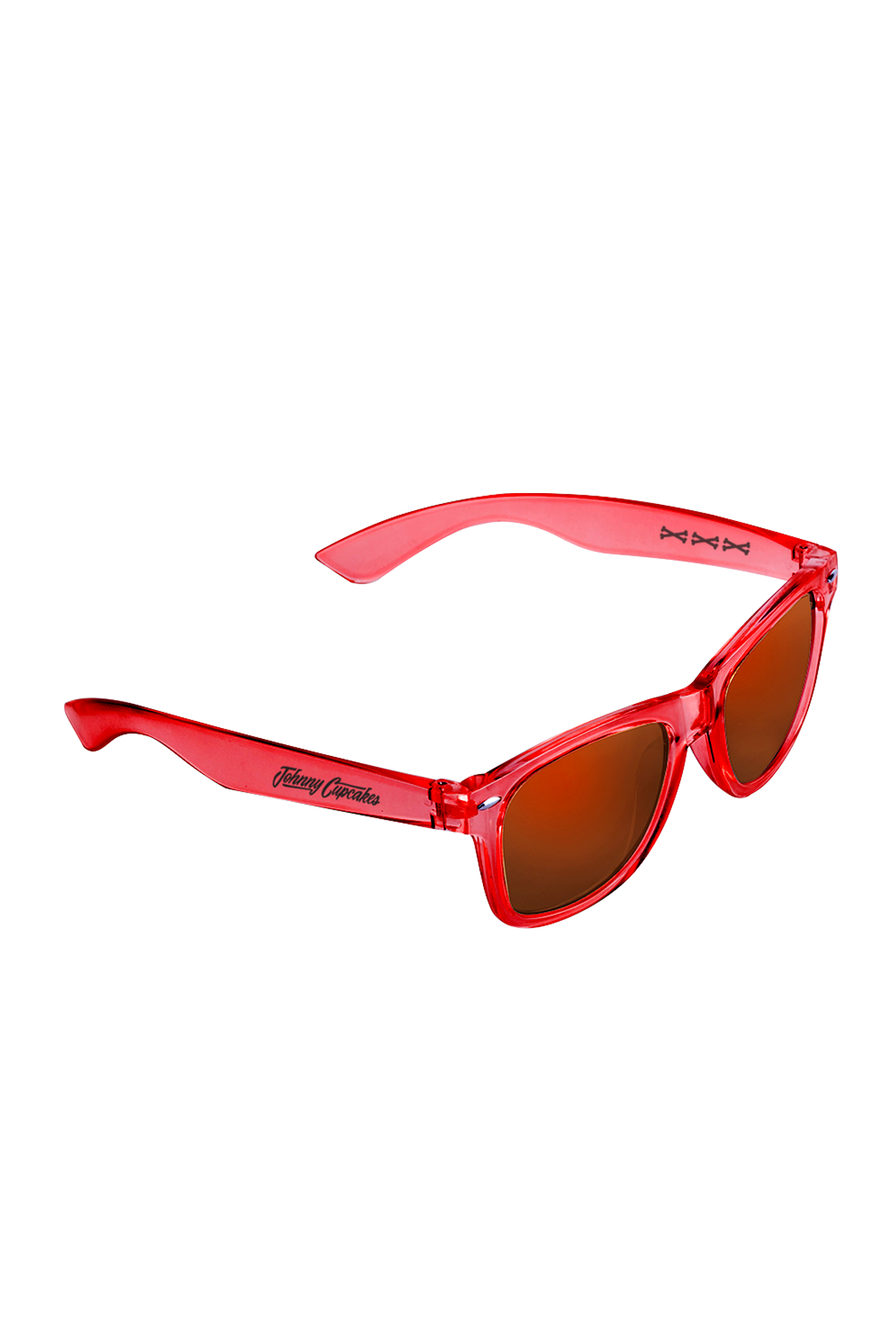 JC Script Mirrored Sunglasses - Red