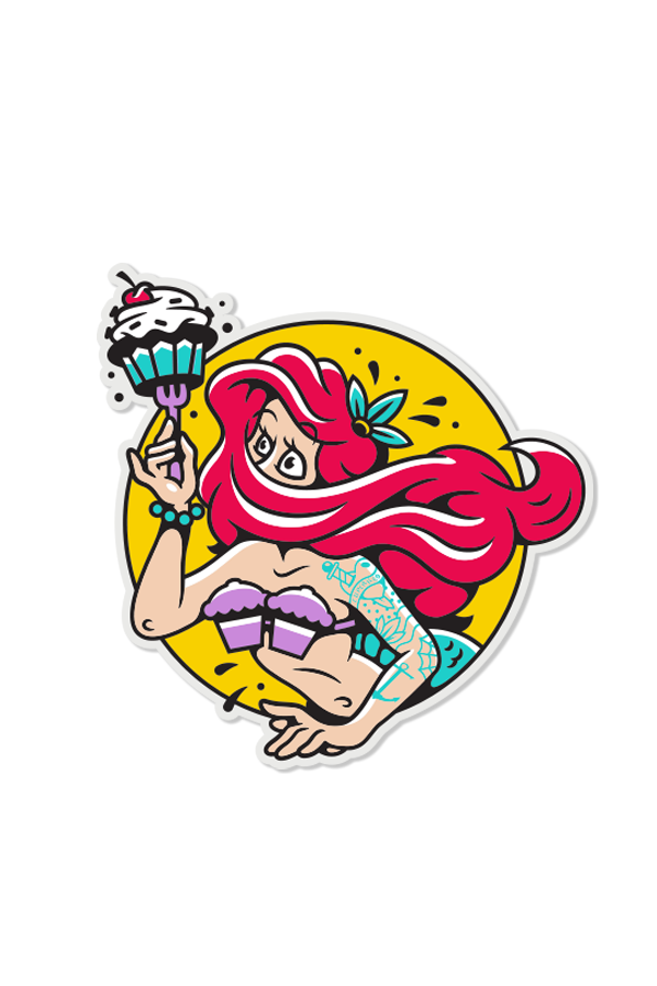 STICKER - The Lil Mer-Cake