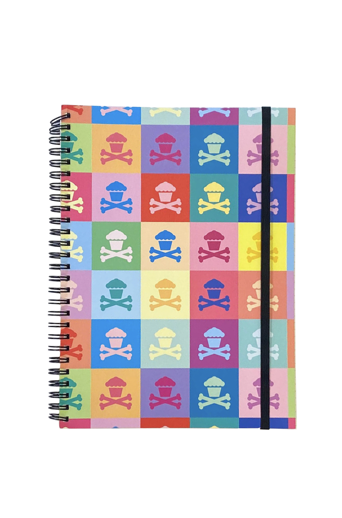 Spiral Notebook - Colorful Crossbones