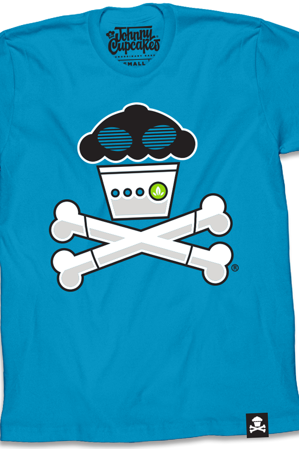 JC Vault - Adult Medium - Blue Robot Crossbones