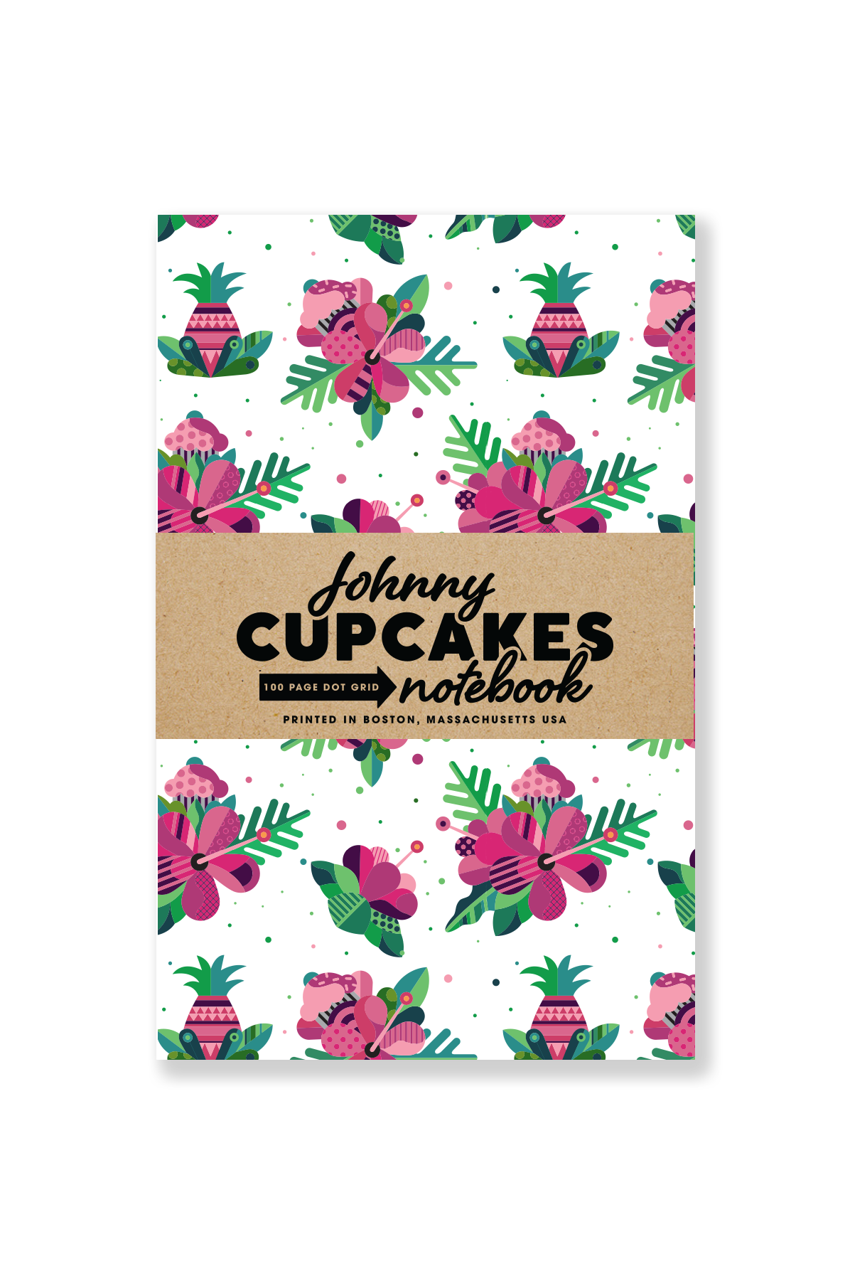 Notebook - Tropical Floral White