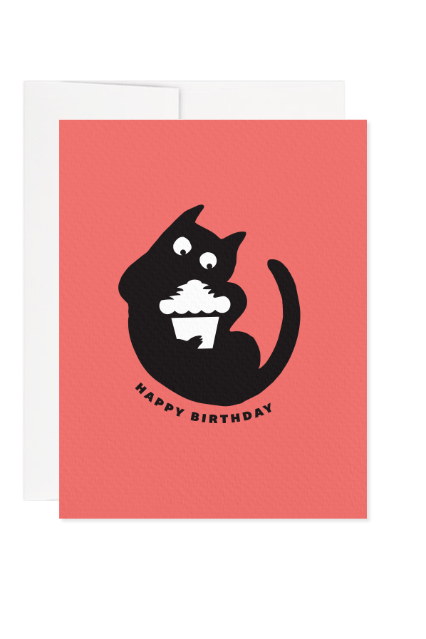 Meowcakes Birthday Greeting Card