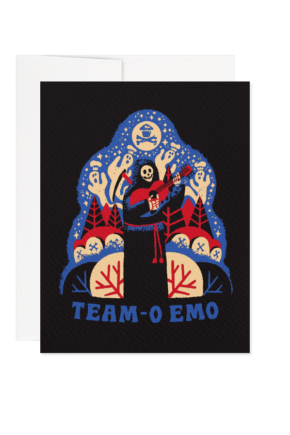 Team-o Emo Greeting Card