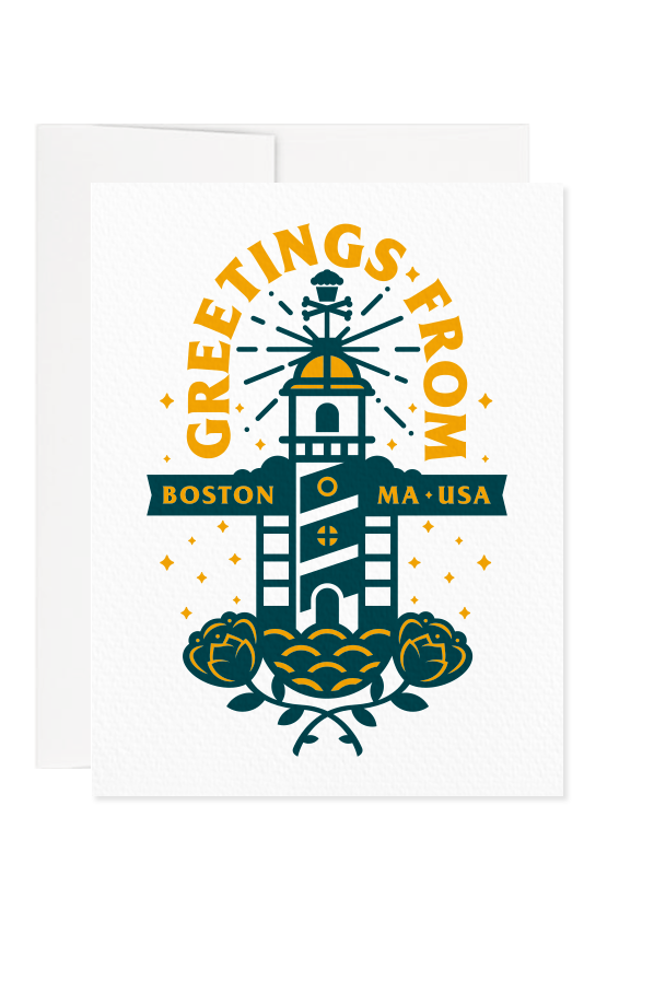 Greetings Lighthouse Greeting Card