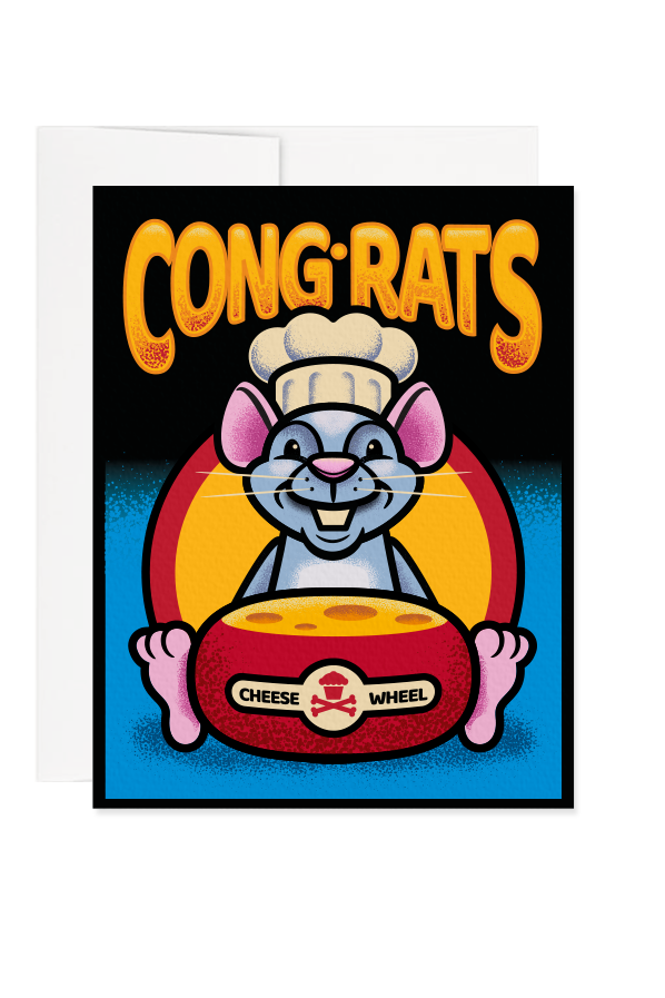 Cong-Rats Greeting Card