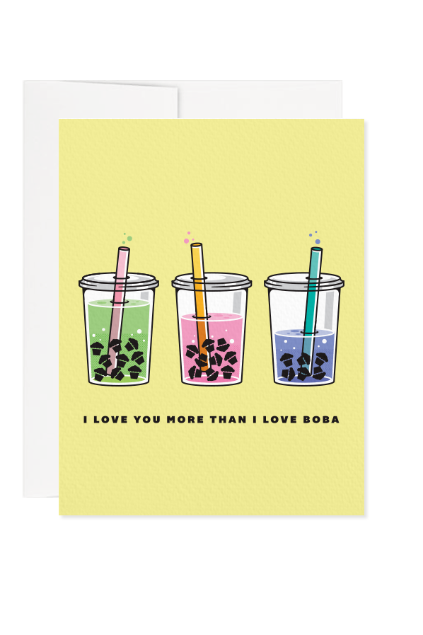 More Than Boba Greeting Card