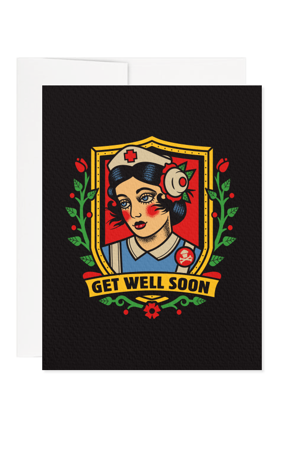 Get Well Nurse Greeting Card