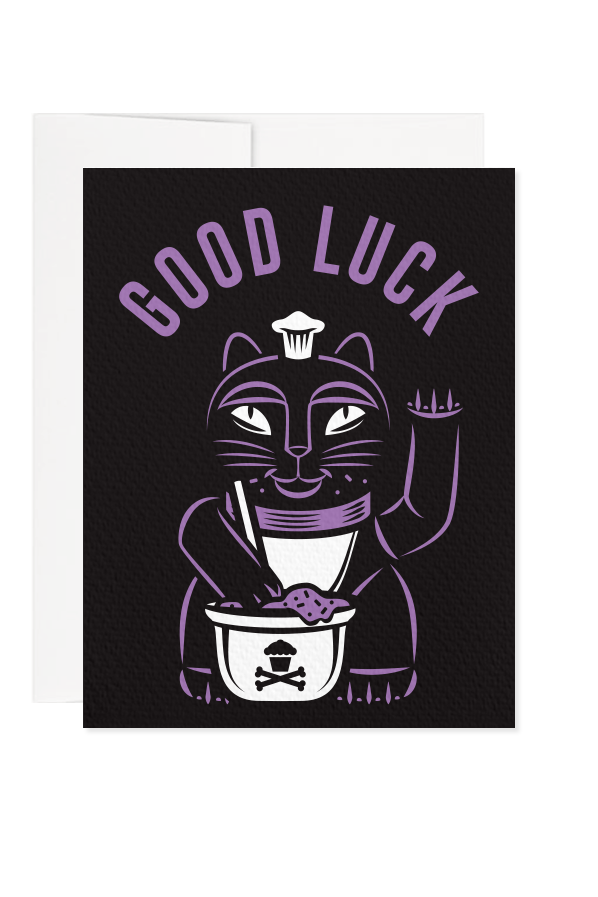 Lucky Cat Greeting Card