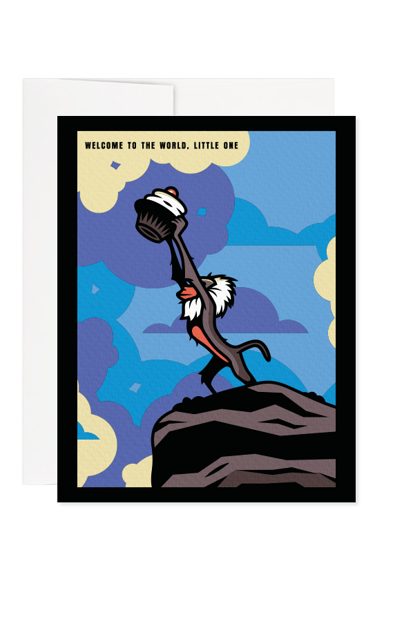 Lion Fros-king Greeting Card