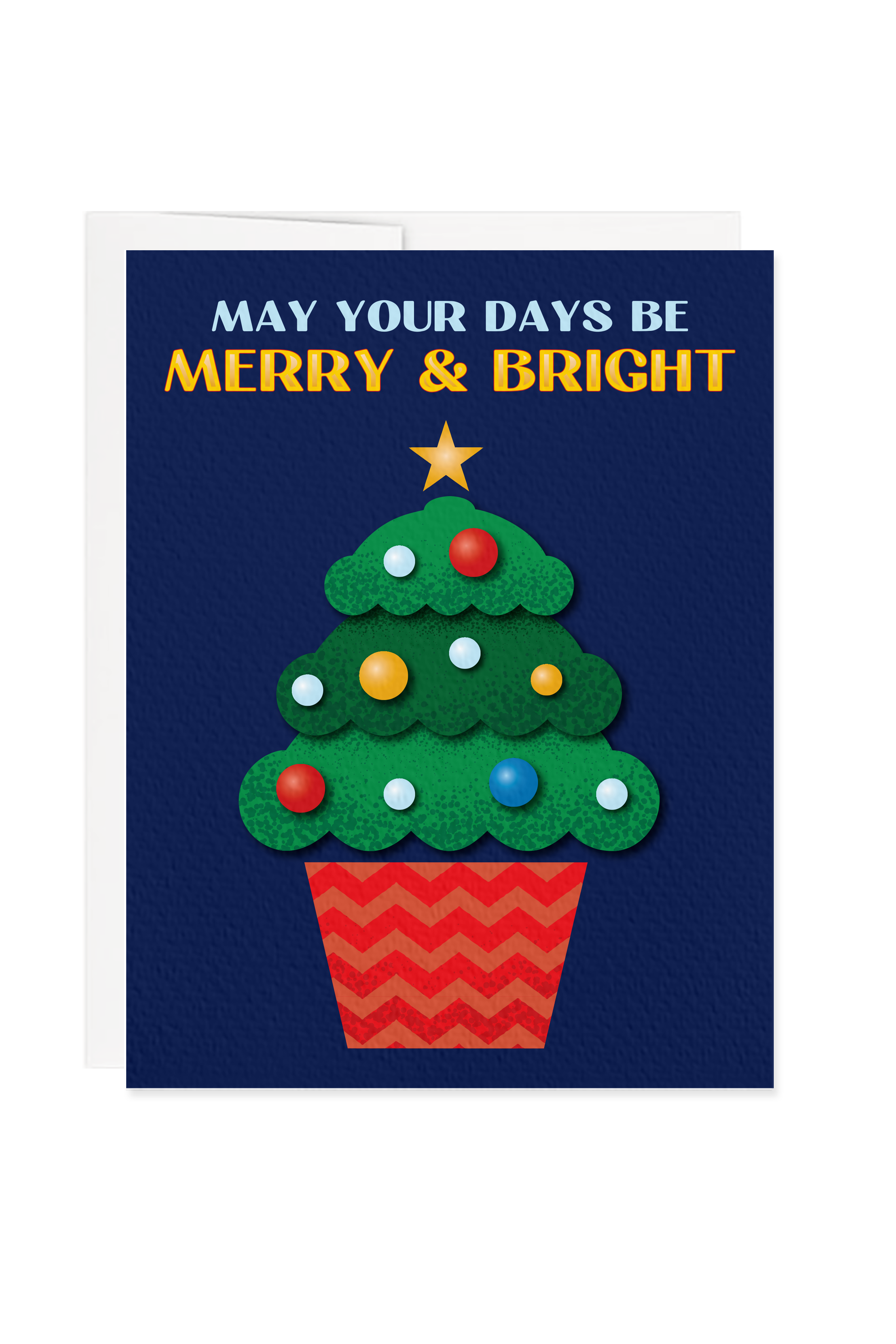 Merry & Bright Holiday Greeting Card