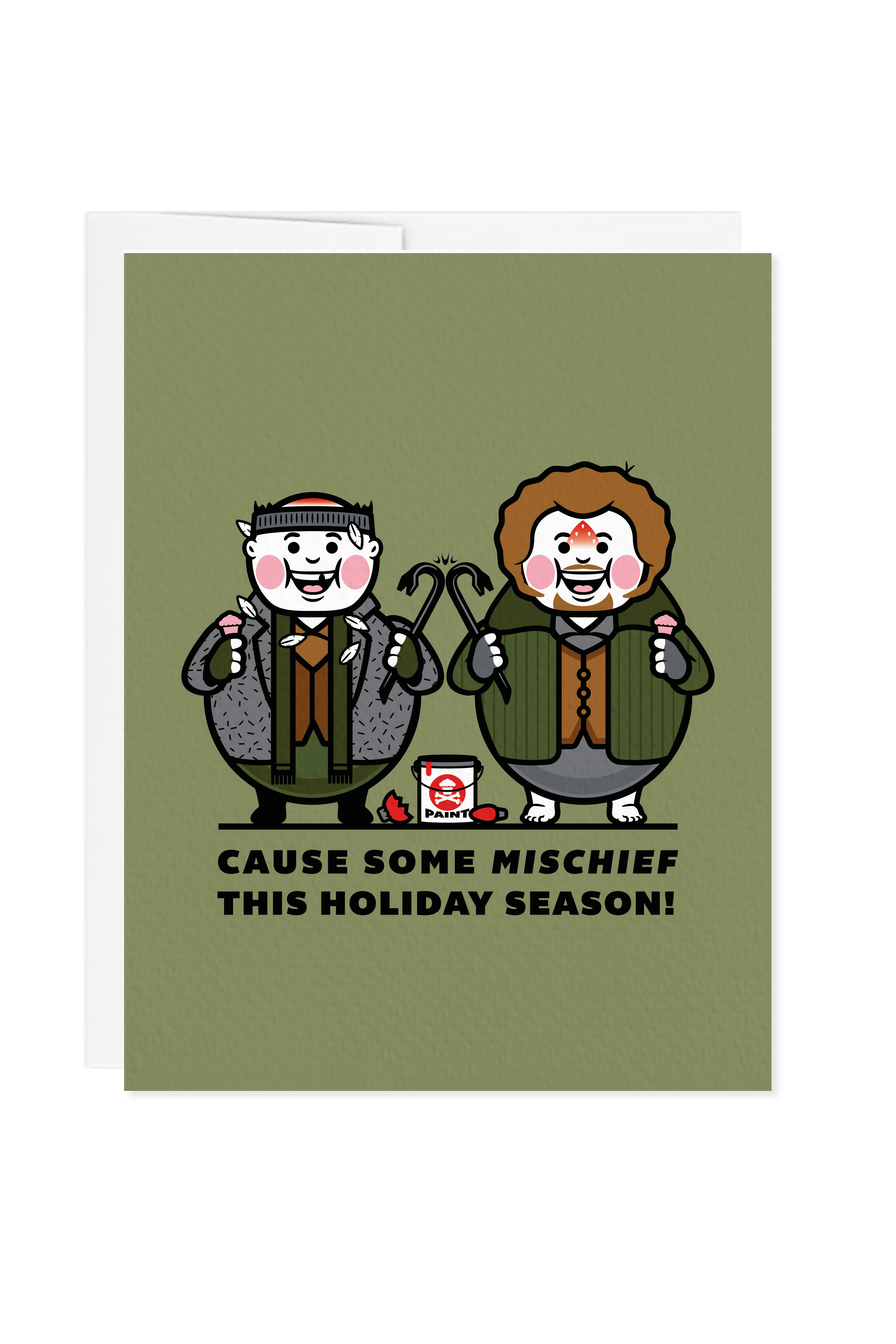 Holiday Mischief Holiday Greeting Card