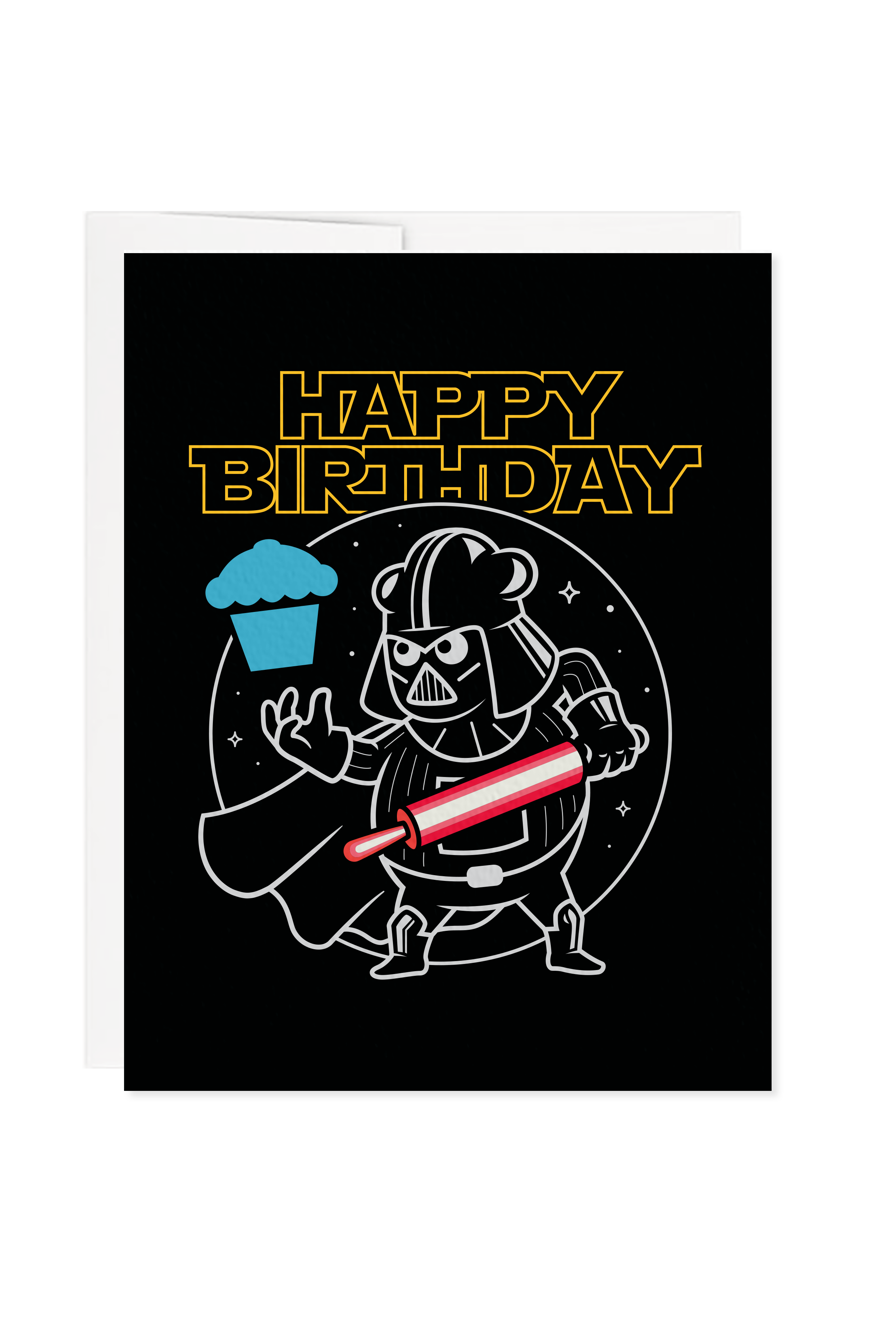 Darth Baker Birthday Greeting Card