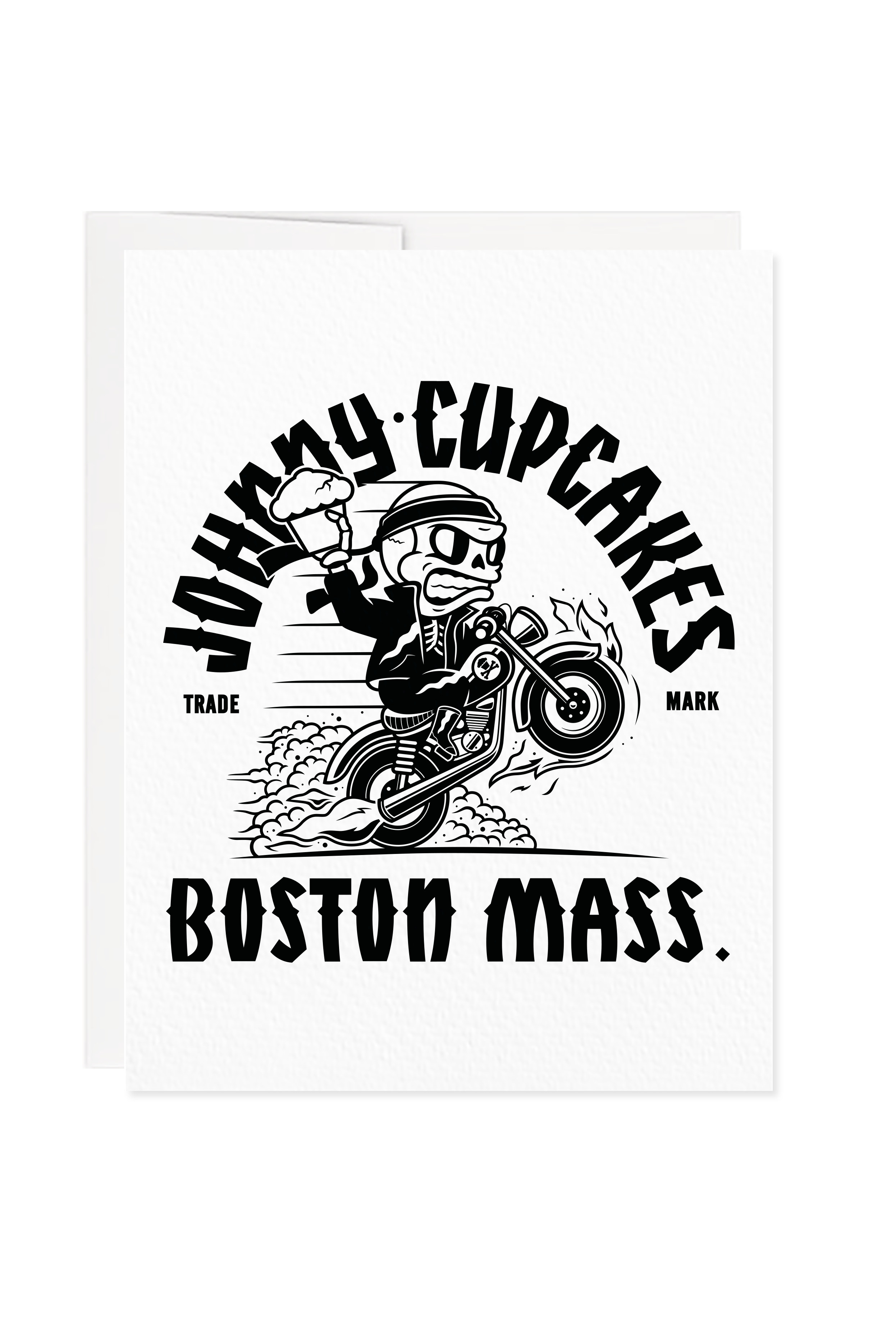 Motorcycle Skeleton Greeting Card