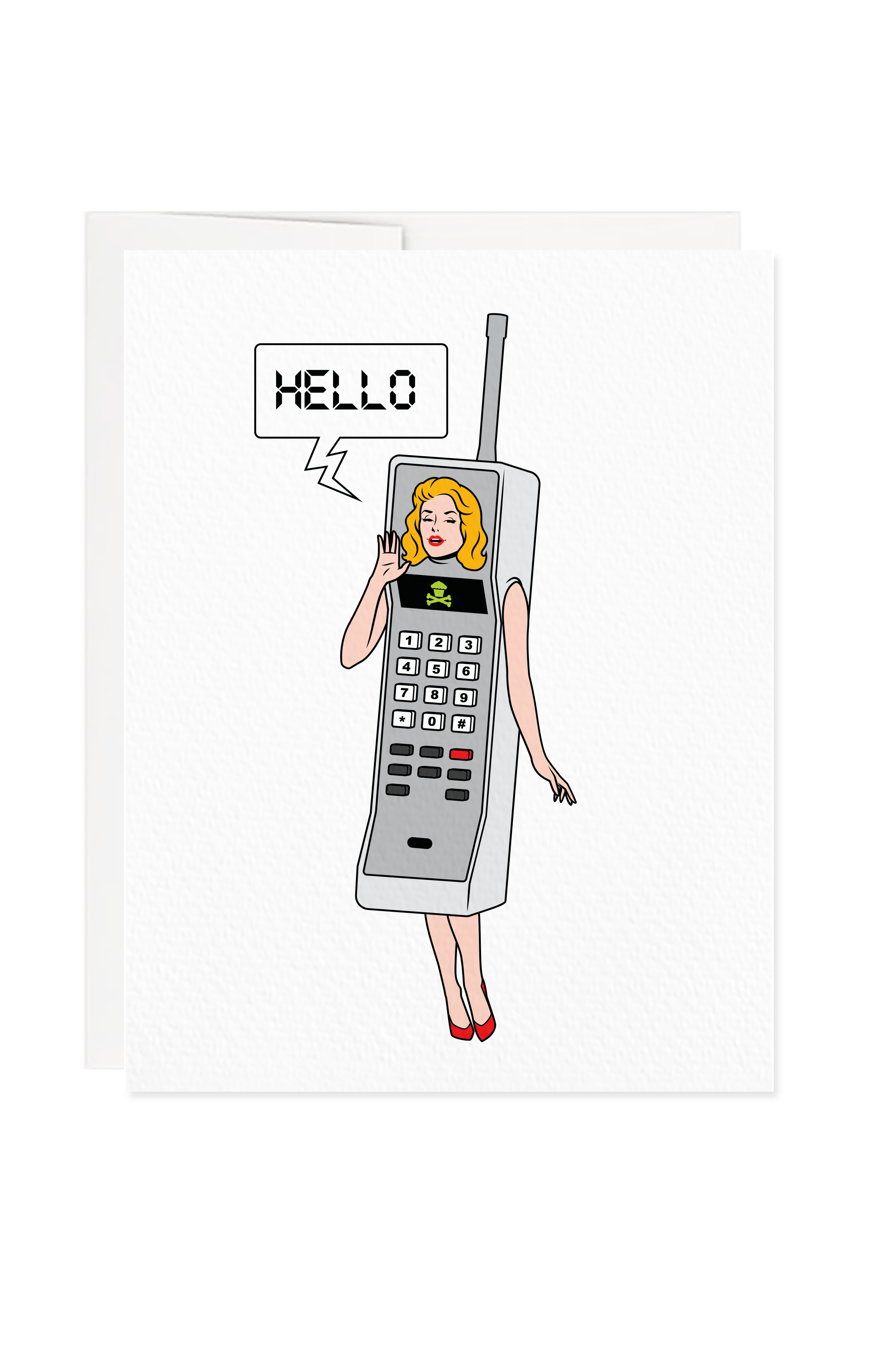 Hello Phone Greeting Card