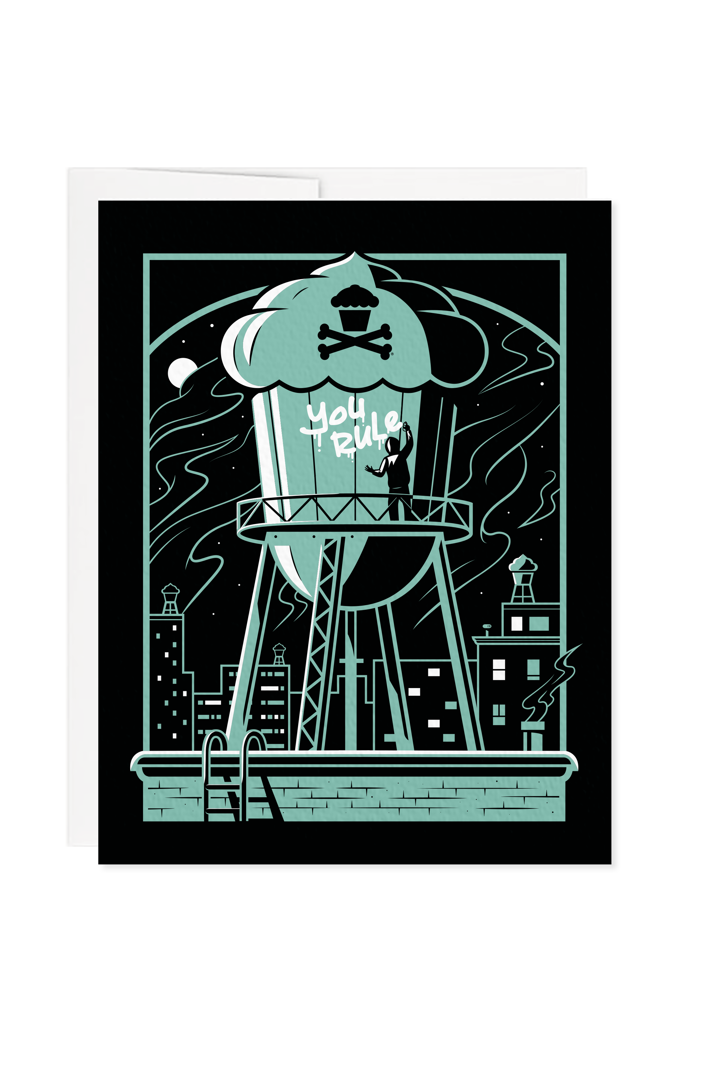 You Rule Watertower Greeting Card