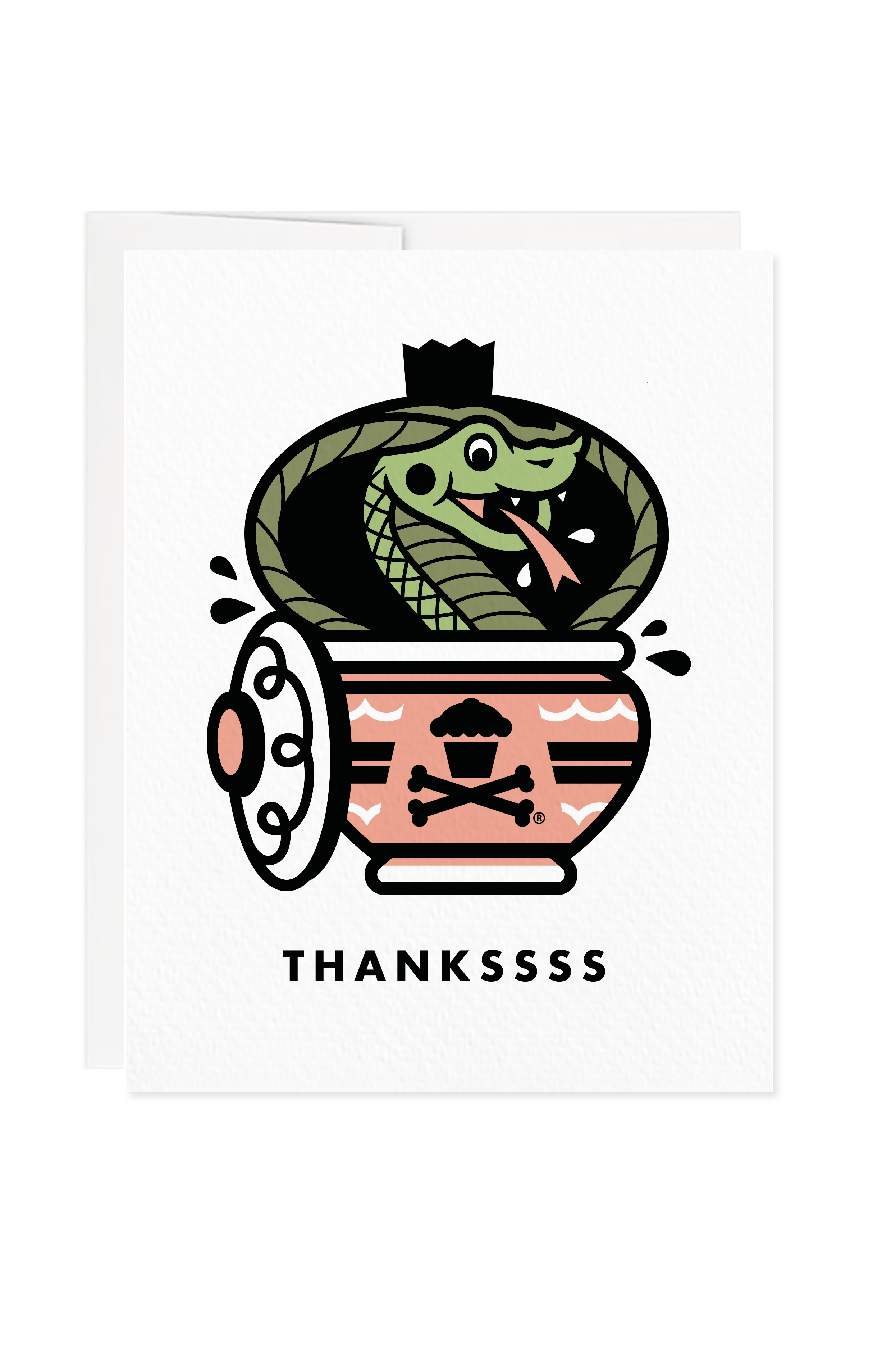 Thankssss Snake Greeting Card