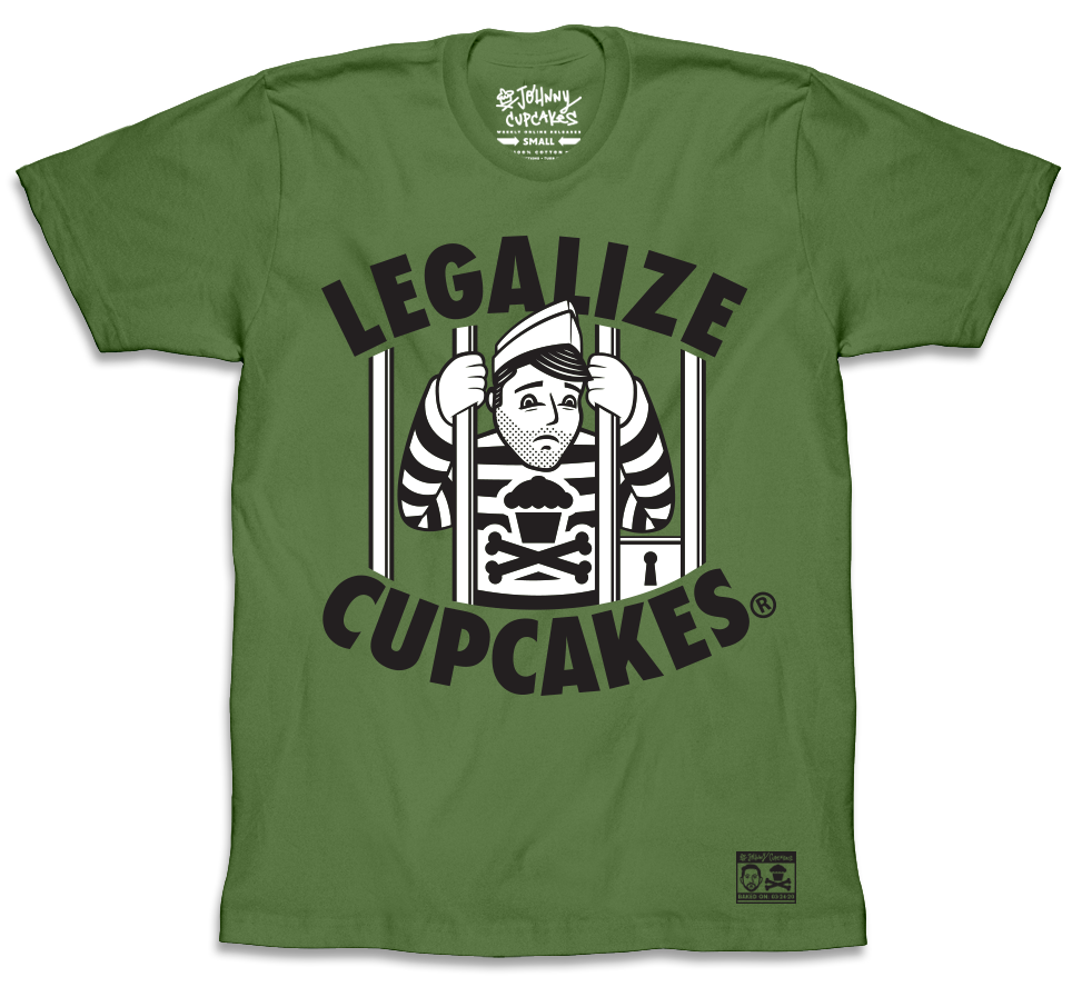 $10 Sale Tee - Legalize Cupcakes Green