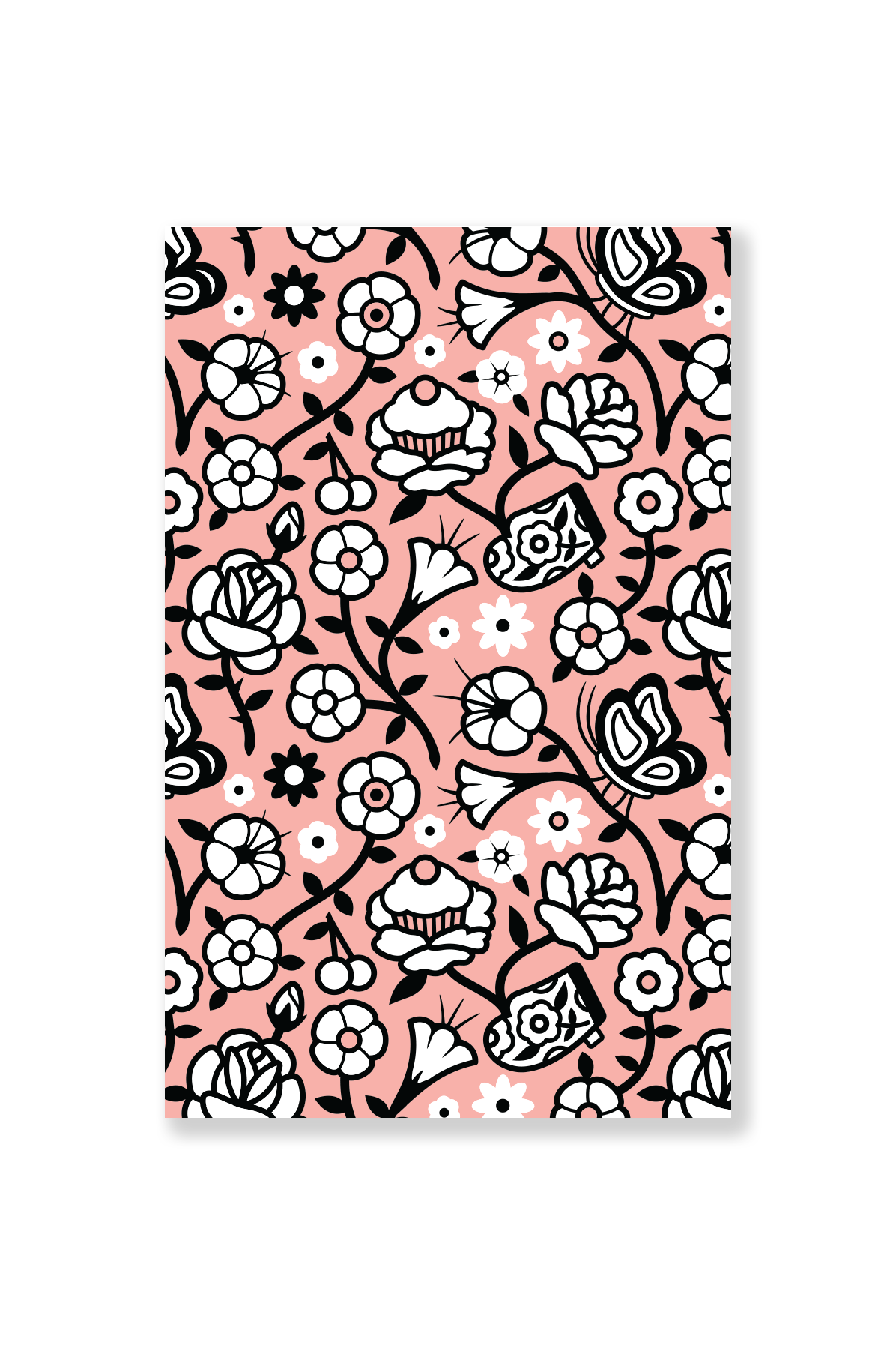 Peachy Floral Notebook