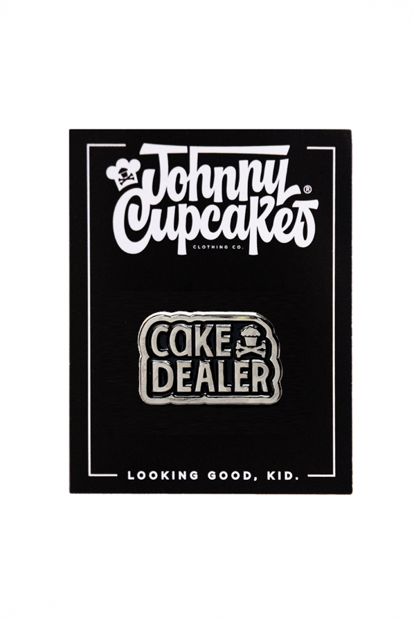 Cake Dealer Enamel Pin - Silver