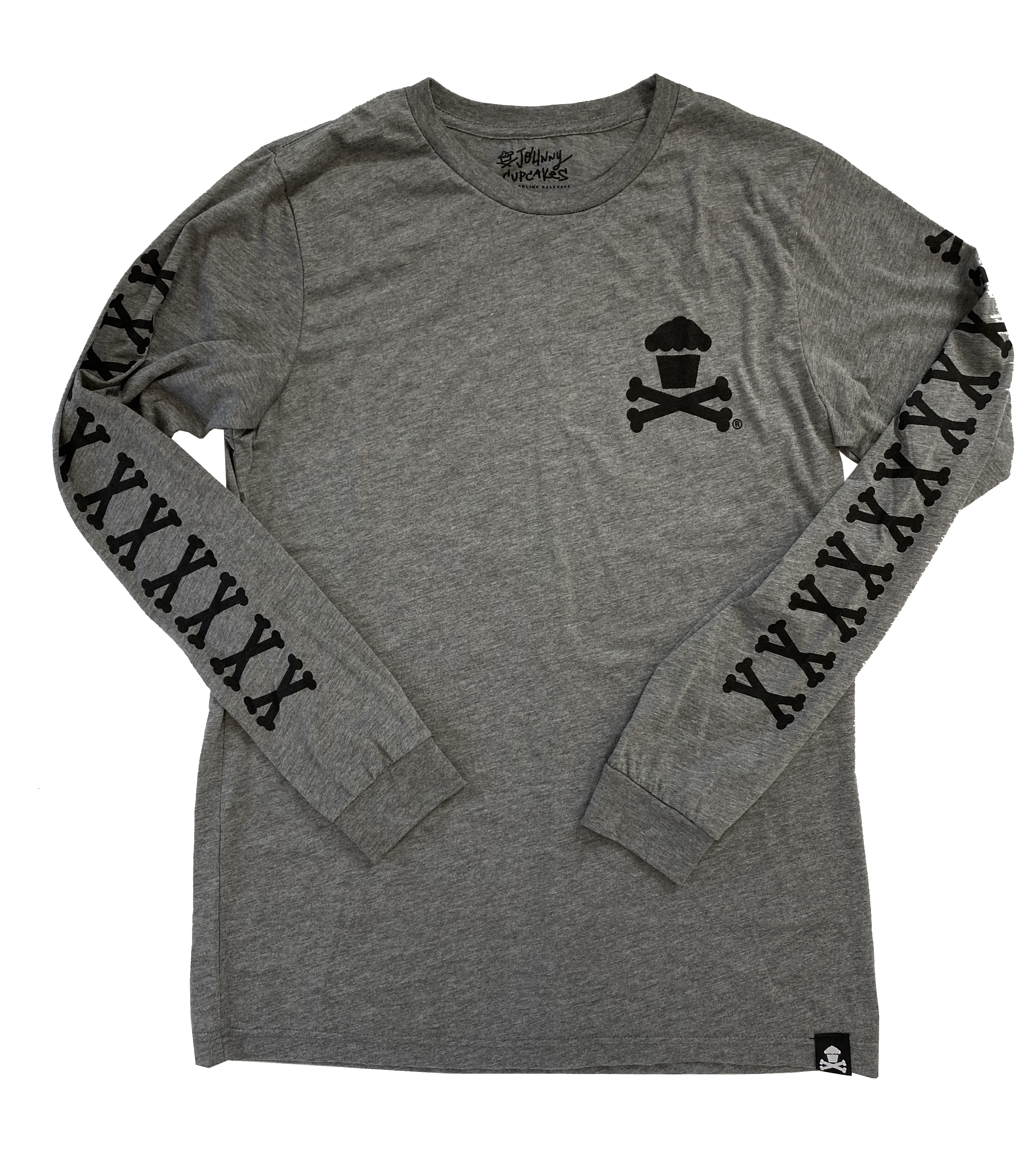 $10 Sale Tee - Longsleeve - Basic Bones Tri-Blend (Grey)