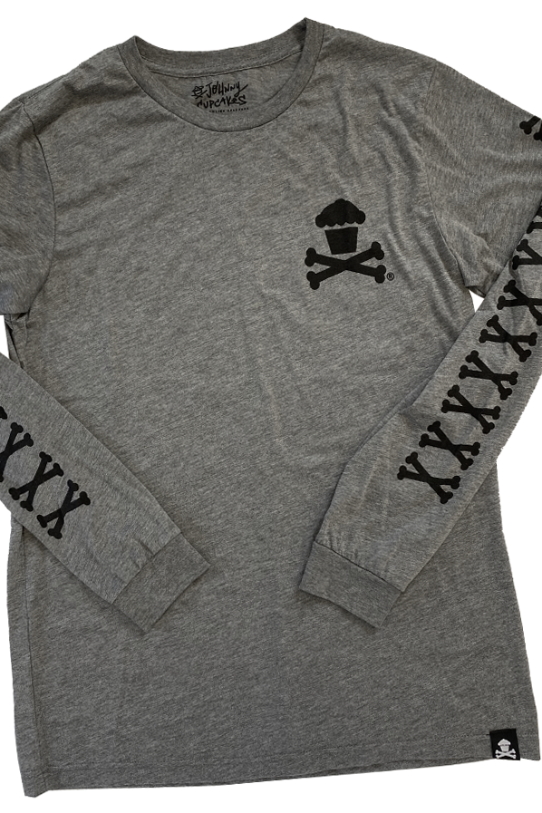 $10 Sale Tee - Longsleeve - Basic Bones Tri-Blend (Grey)