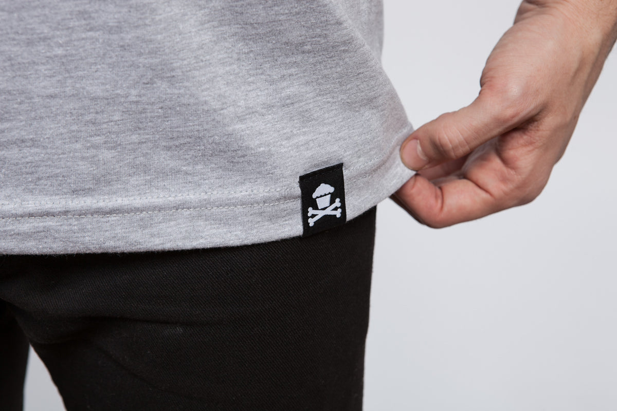 JC Vault - Adult Medium - Polka Dot Crossbones (Grey)