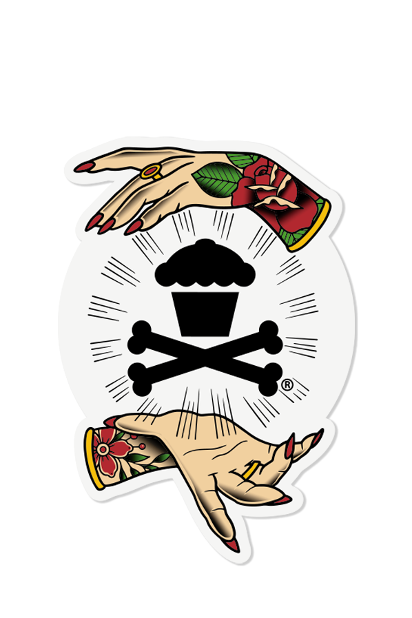 STICKER - Radiating Tattoo Hands