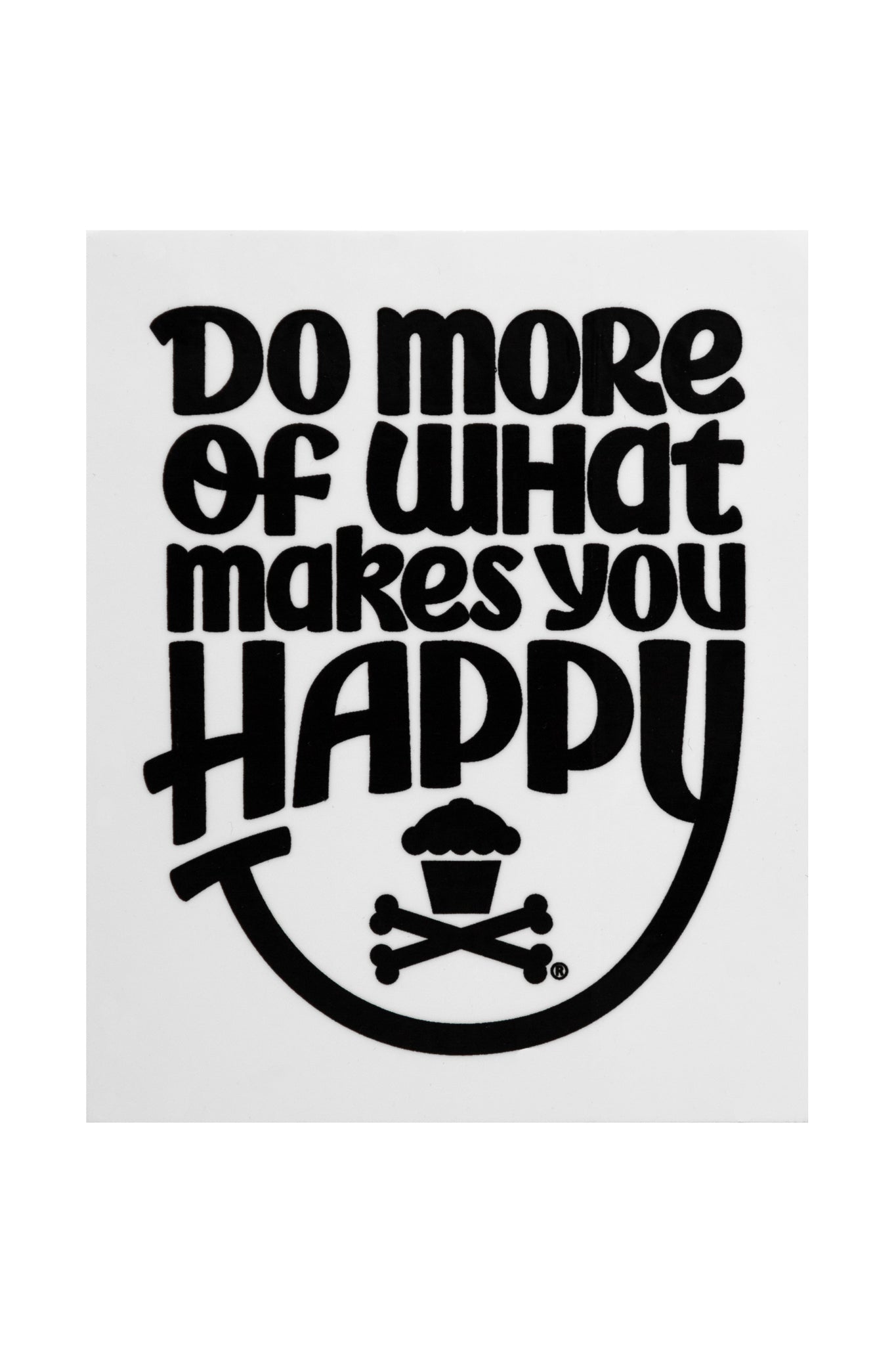 STICKER - Happiness (White)