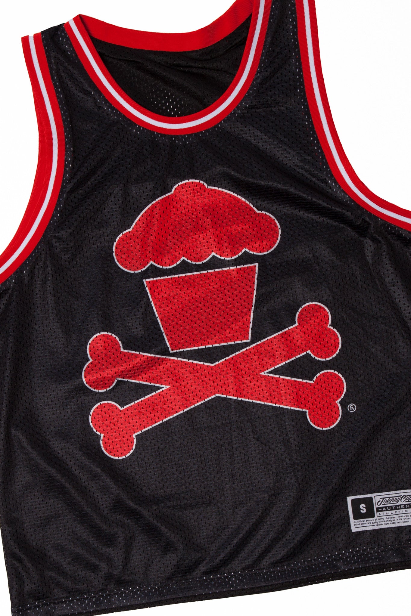 JC Vault - Adult Medium - Crossbones Jersey Black / Red