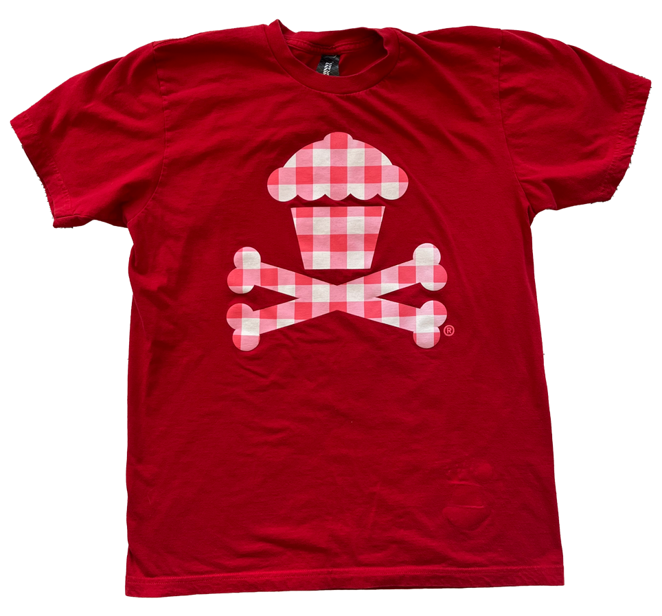 JC Vault - Adult Medium - Red Gingham Crossbones (Johnny's Closet)