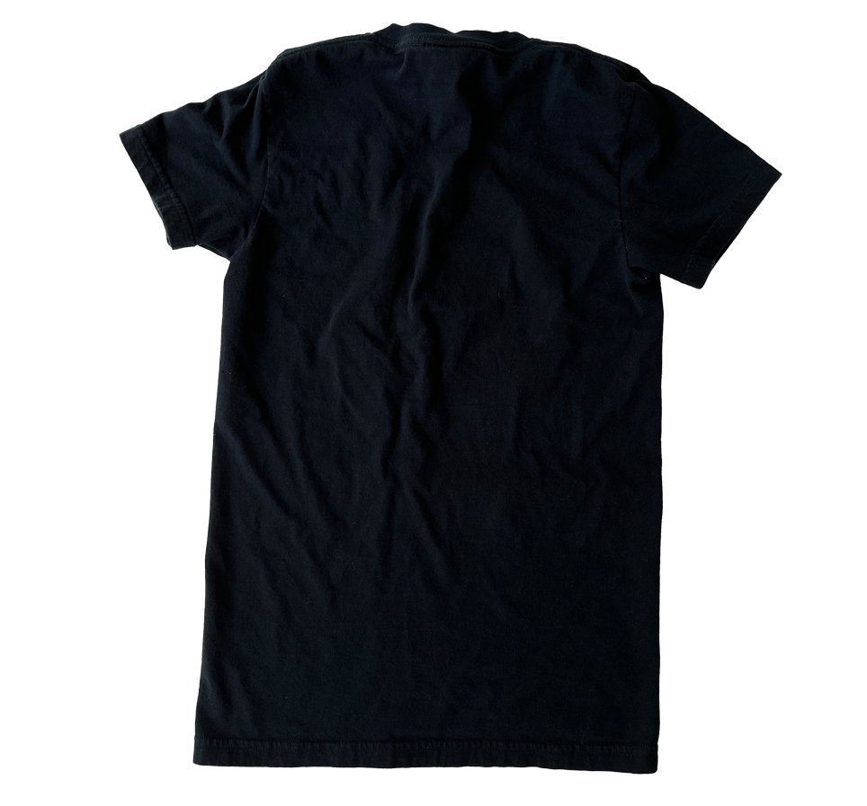 JC Vault - Women's Fitted Small - Rubber Crackle Crossbones Appliqué (Johnny's Closet)