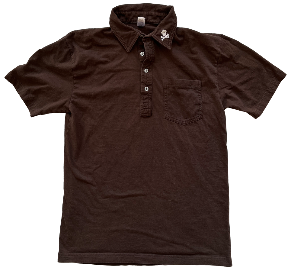 JC Vault - Adult Medium - Brown Polo T-Shirt (Vintage JC / Johnny's Closet)