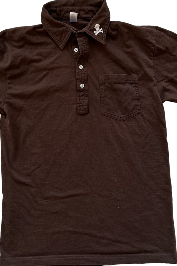 JC Vault - Adult Medium - Brown Polo T-Shirt (Vintage JC / Johnny's Closet)