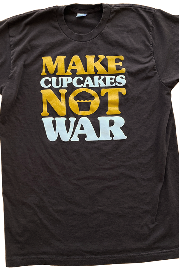 JC Vault - Adult Large - Make Cupcakes Not War Brown (Johnny's Closet)