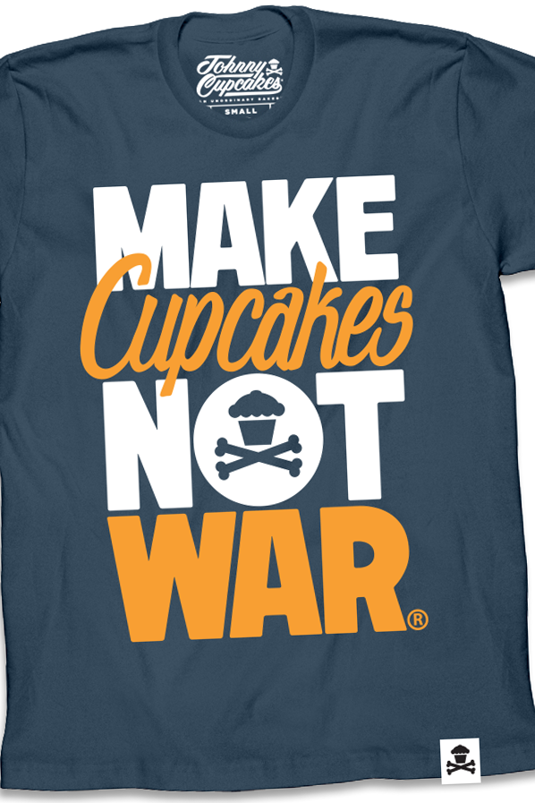 JC Vault - Adult Medium - Make Cupcakes Not War (Indigo)