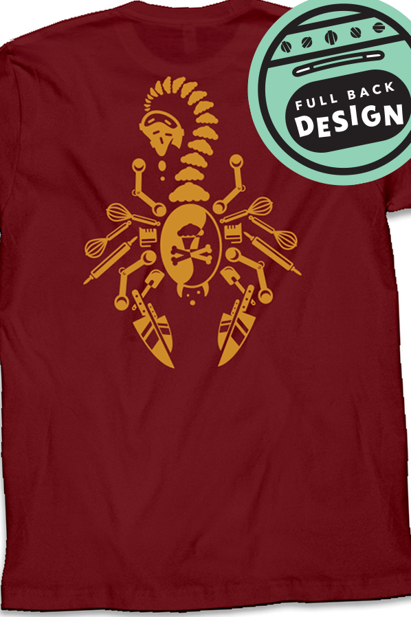$10 Sale Tee - Phoenix Scorpion Maroon / Gold (Cake Dealer Exclusive)