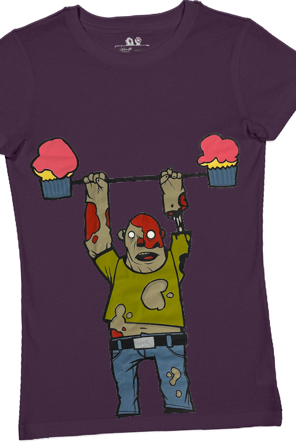 Women's Previous Fitted Size - Night of the Lifting Dead Plum (SITCM Series 1)