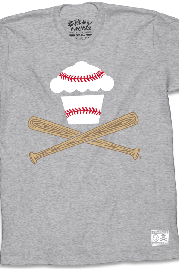 JC Vault - Adult Medium - Baseball Crossbones (Heather Grey)
