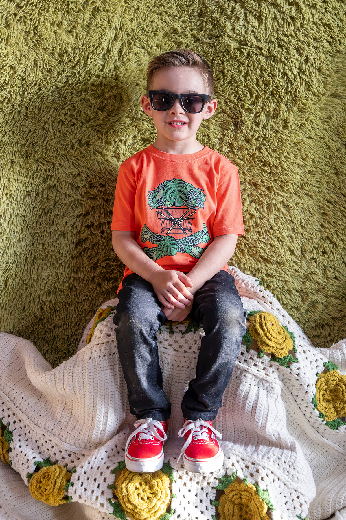 Kids Houseplant Crossbones Short Sleeve Premium Tee