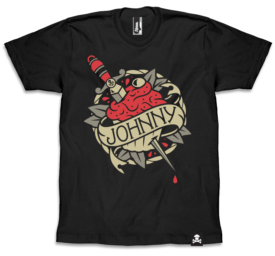 JC Vault - Adult Medium - Tattoo Valentine Tri-Blend