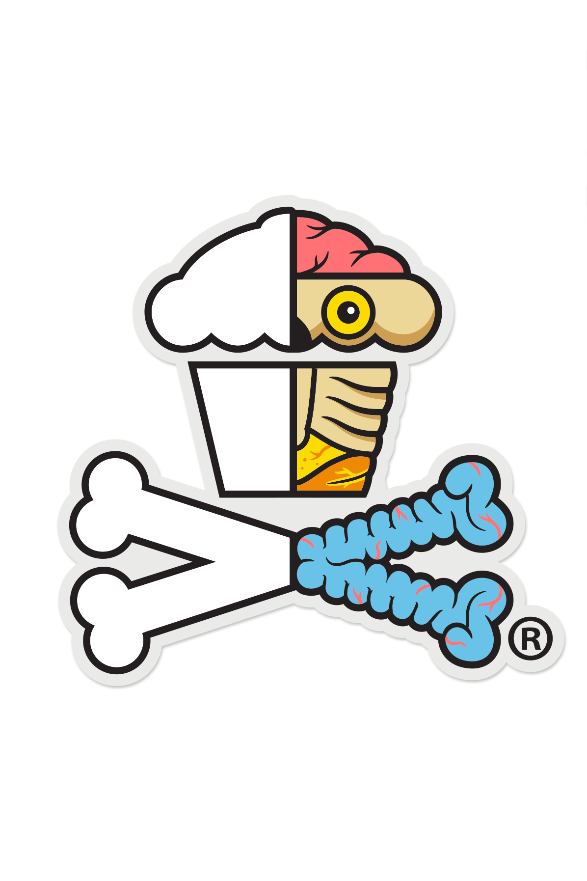 STICKER - Dissect Crossbones