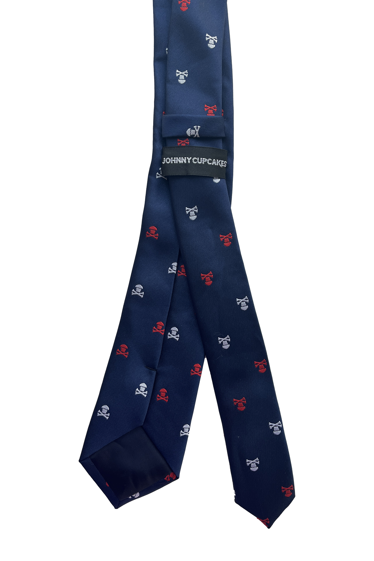JC Vault - Sample / Crossbones Neck Tie - Navy, Red, White