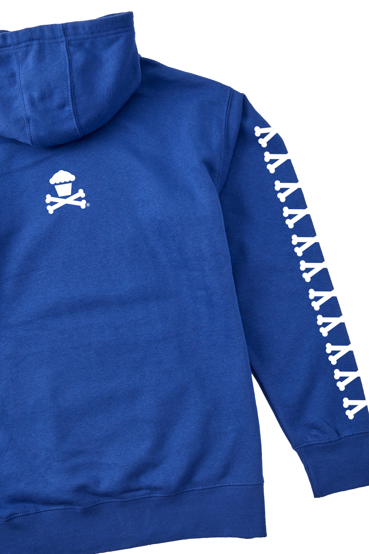 Adult Pullover Sweatshirt - Basic Bones Sleeve (Royal)