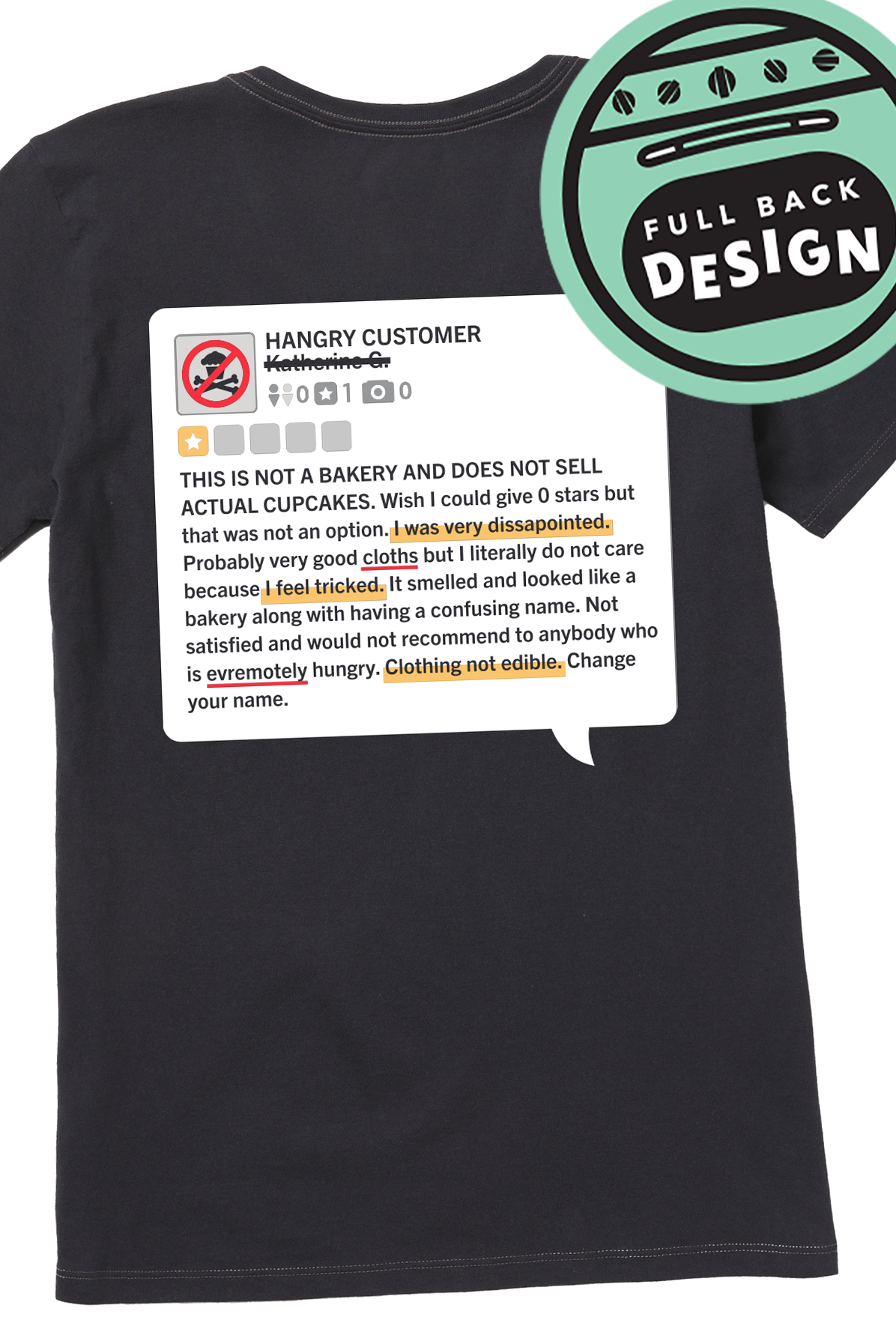 Women's Hangry Customer's Bad Review Short Sleeve Premium Tee