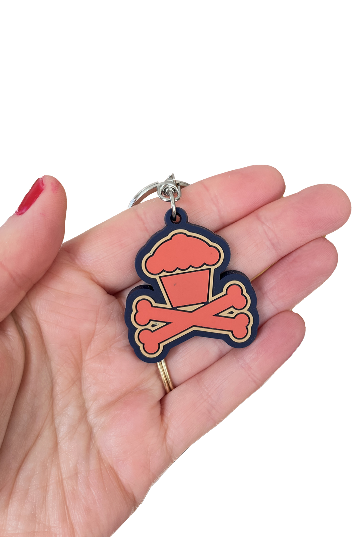 JC Vault - Crossbones Keychain (Orange / Yellow)