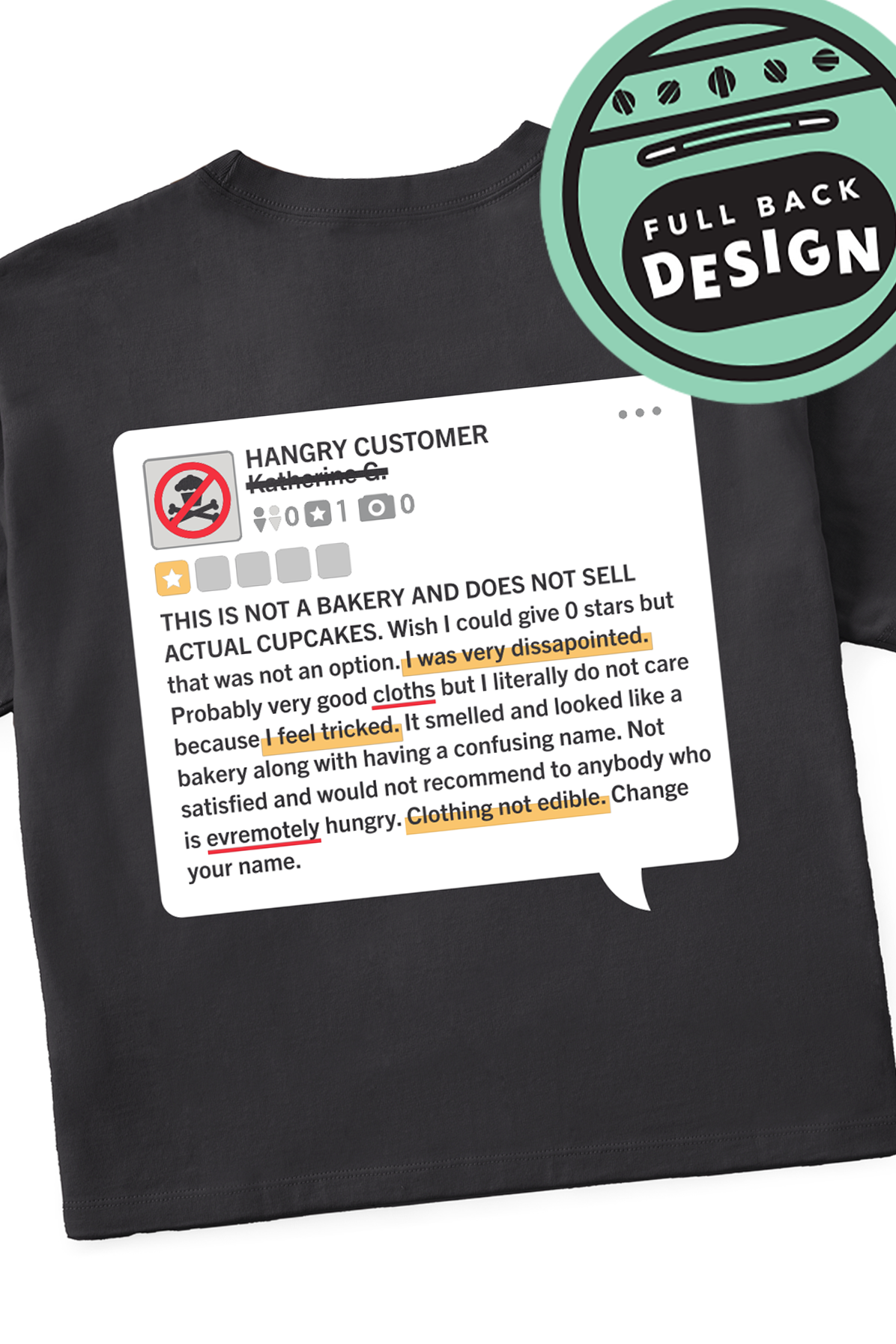 Women's Boxy Hangry Customer's Bad Review Short Sleeve Premium Tee