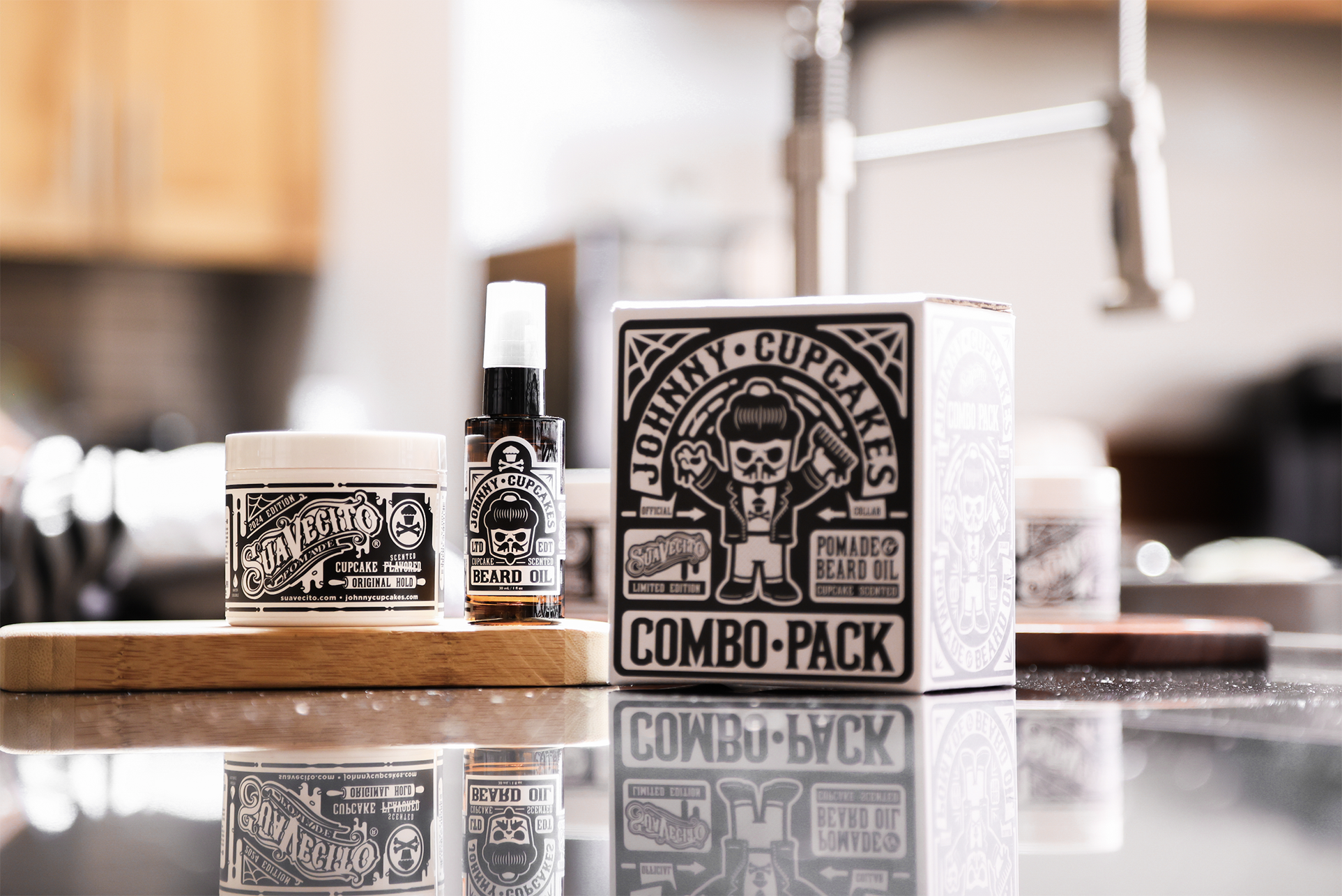 Combo Pack - Suavecito Pomade & Beard Oil (Cupcake)