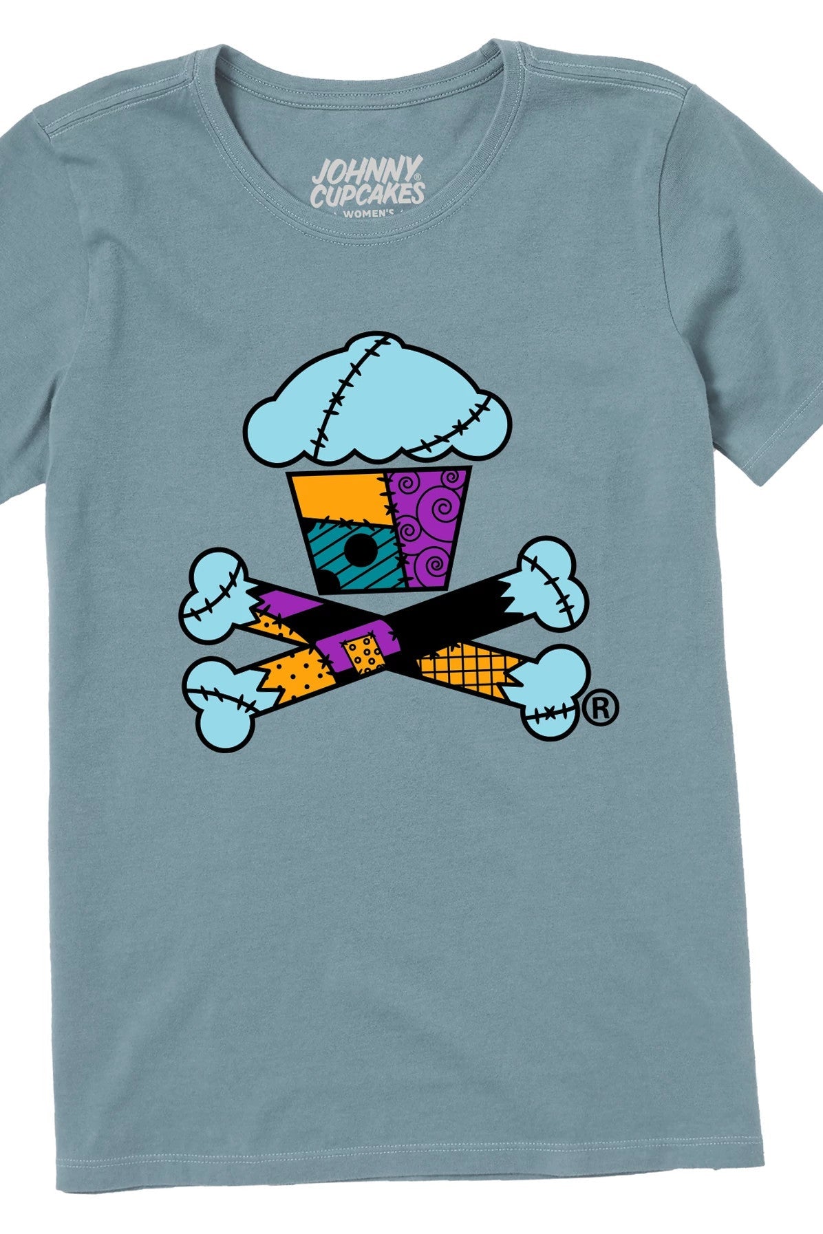 Women's Stitched Doll Crossbones Short Sleeve Premium Tee