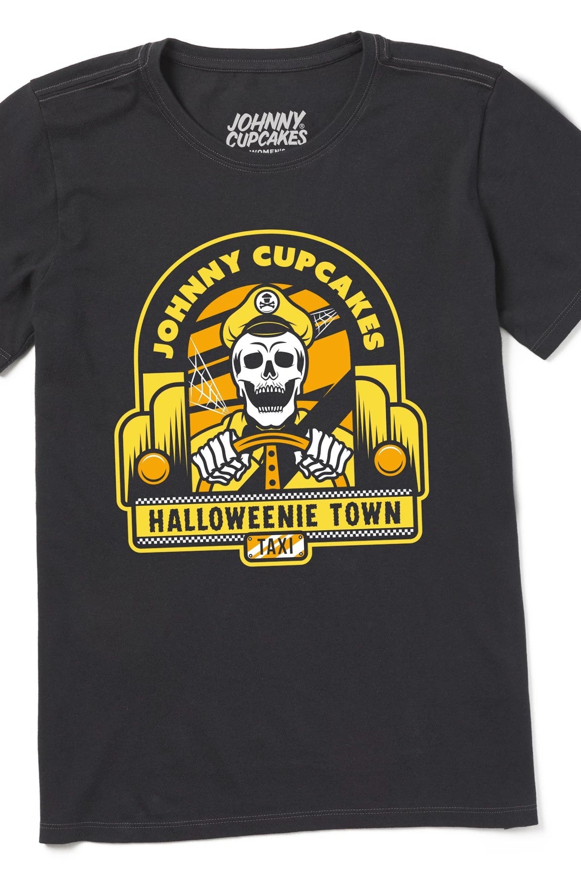 Women's Halloweenie Town Taxi Short Sleeve Premium Tee